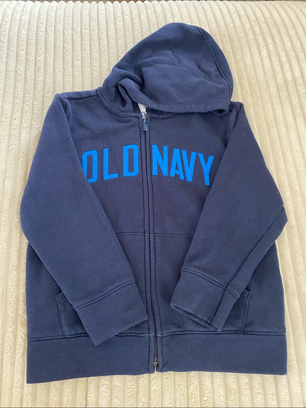 Old Navy Boys Navy Hoodie with Bright Blue Logo